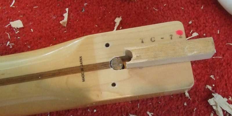 70s Reissue Telecaster truss rod repair