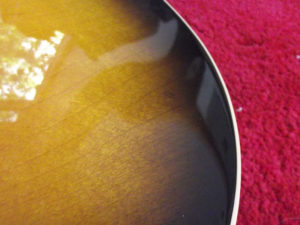 Ding to front of Gibson Les Paul fixed