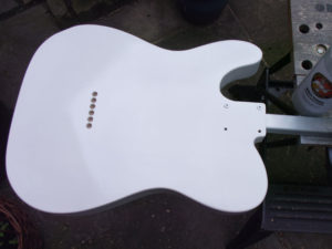 Body with first coat of primer