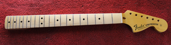 Stratocaster neck fretted and lacquered