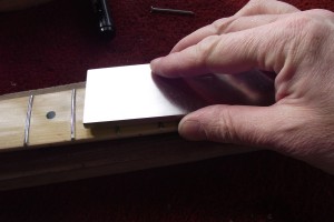 Using a diamond-coated steel leveling file