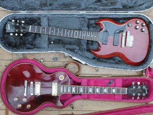 Vintage Les Paul Deluxe and SG Special