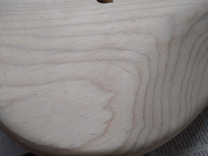 How it should look after grain filling but before sanding